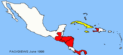 Central America sensitive map