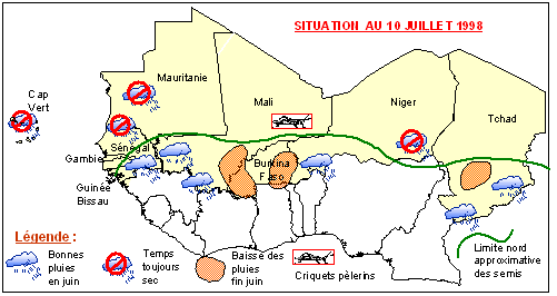 Sensitive Map of the Sahel countries