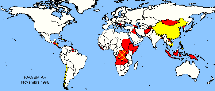 Carte sensible du monde