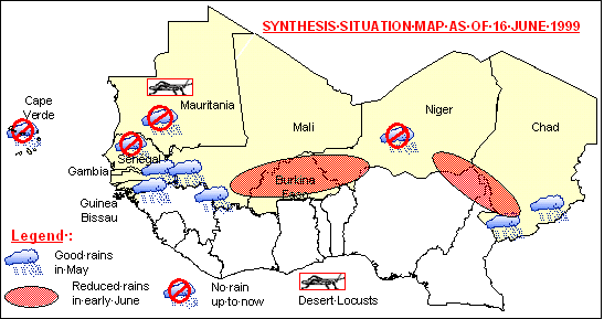 Sensitive Map of the Sahel countries