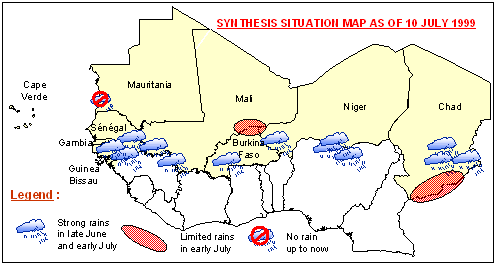 Sensitive Map of the Sahel countries