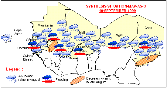 Sensitive Map of the Sahel countries