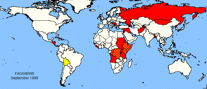 World map sensitive map