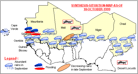 Sensitive Map of the Sahel countries