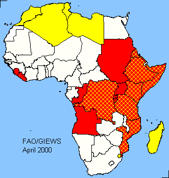Africa sensitive map