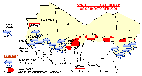 Sensitive Map of the Sahel countries