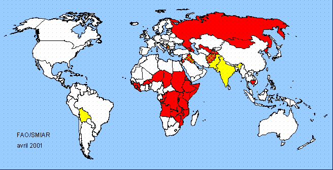 Carte sensible du monde