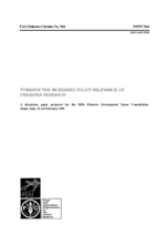Towards the increased policy relevance of fisheries research-FIPP/C964 