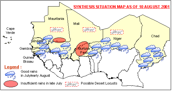 Sensitive Map of the Sahel countries