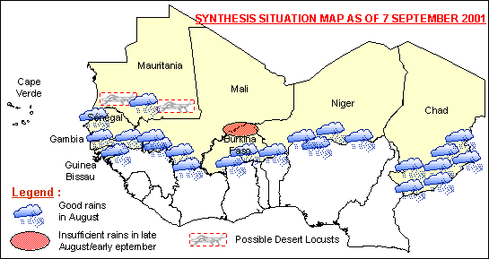 Sensitive Map of the Sahel countries
