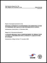FAO Fisheries Report No. 740 / FAO, Rapport sur les p&ecirc;ches n&deg; 740