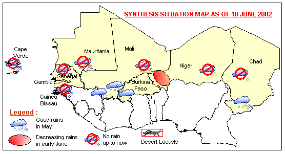 Sensitive Map of the Sahel countries