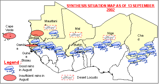 Sensitive Map of the Sahel countries