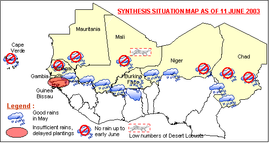 Sensitive Map of the Sahel countries