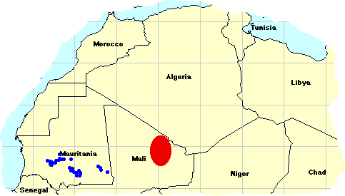 8 October. Local outbreak develops in northern Mali