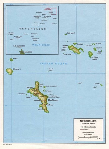 Map of Seychelles