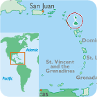 Geographical situation of Antigua and Barbuda