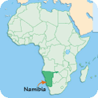Geographical situation of Namibia