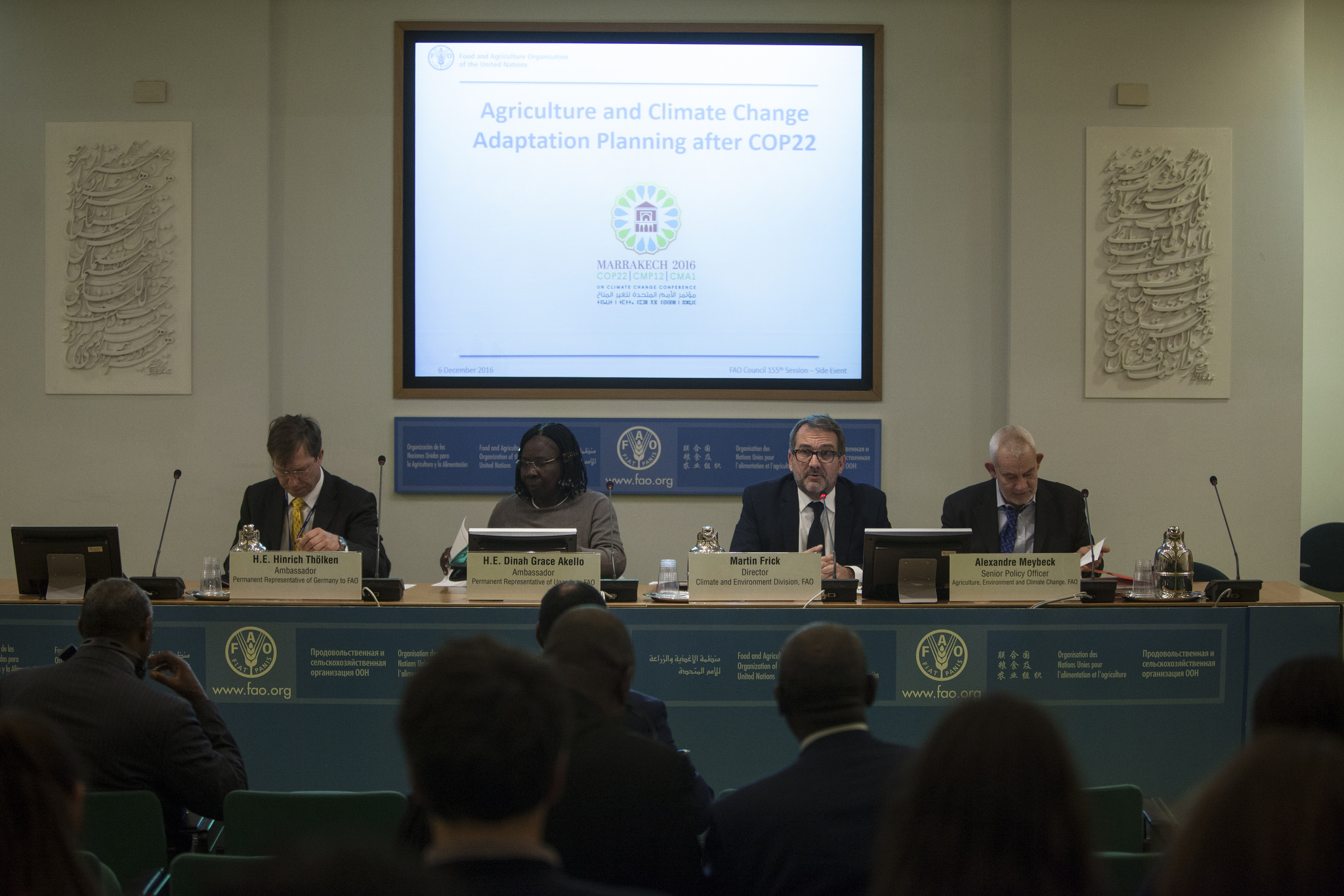 FAO Council side event - The role of agriculture in national adaptation planning after COP22