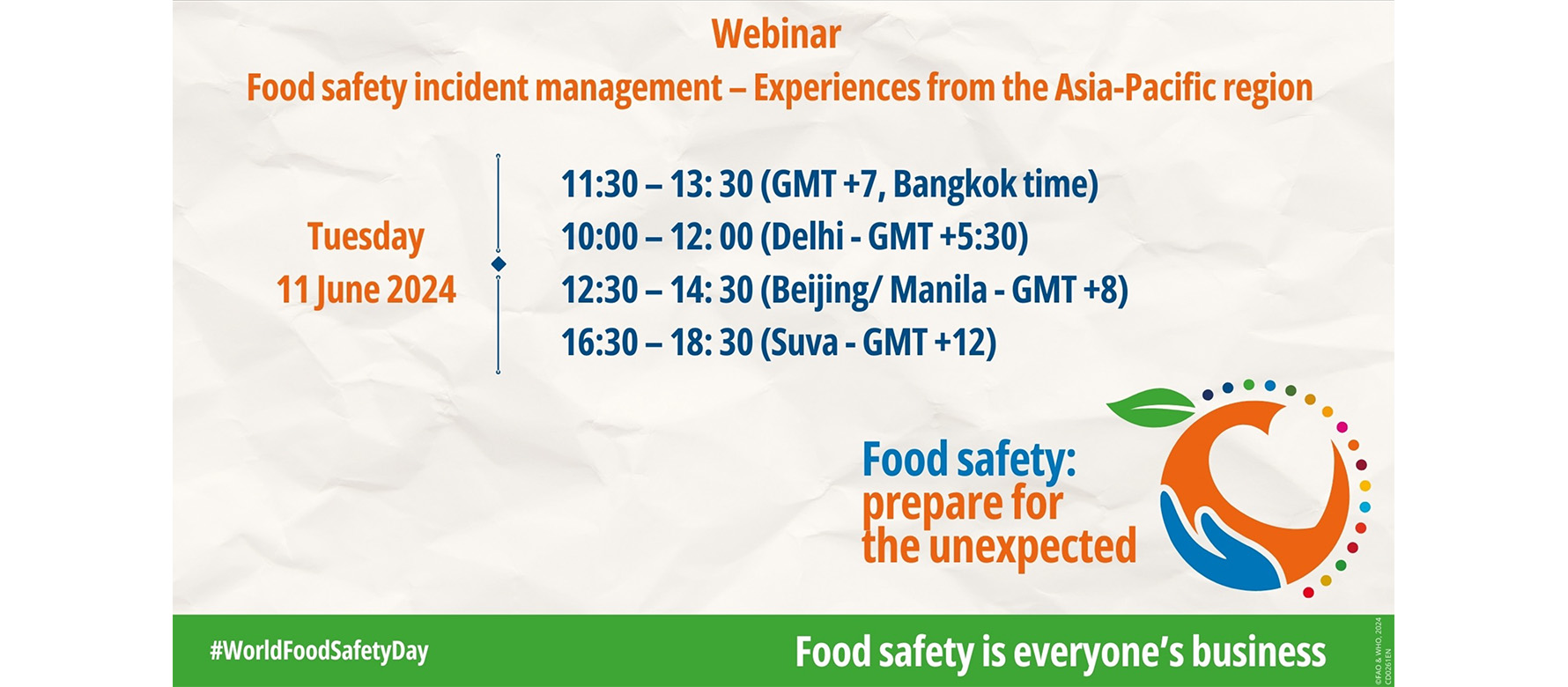 World Food Safety Day/ The Asia-Pacific Edition | CODEXALIMENTARIUS, image size:1780x780