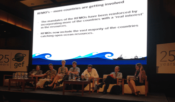 Panel members during the Open Oceans Session