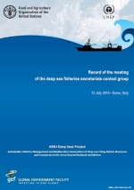 Record of the meeting of the deep sea fisheries secretariats contact group - 12 July 2016, Rome, Italy
