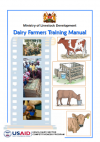 Dairy farmers training manual 