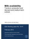 Milk availability: trends in production and demand and medium-term outlook