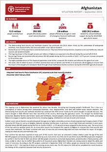 Afghanistan - Situation report September 2019