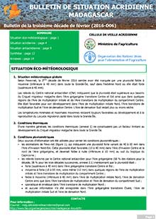 Madagascar - Locust situation bulletin D06 - February 2016 (in FRENCH)