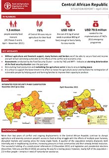 Central African Republic - Situation report 15 April 2016
