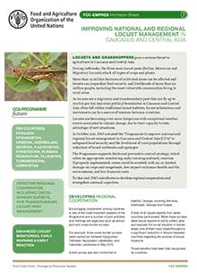 Improving national and regional locust management in Caucasus and Central Asia