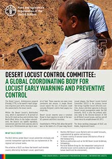 Desert Locust Control Committee: a global coordinating body for locust early warning and preventive control