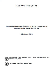 Mission FAO/PAM d’évaluation des récoltes et de la sécurité alimentaire à Madagascar, 9 octobre 2013