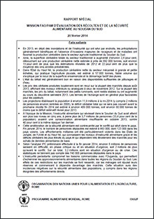 Rapport Spécial Mission FAO/PAM d'évaluation des Récoltes et de la Sécurité Alimentaire au Soudan du Sud, 20 février 2014