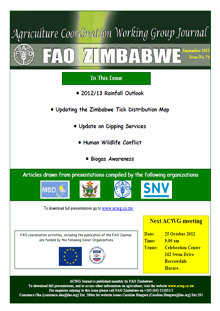 ACWG Journal FAO Zimbabwe September 2012