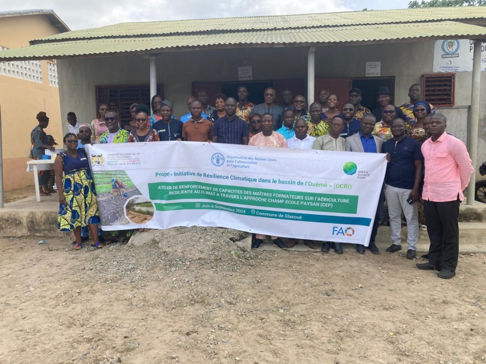 Le Bénin avance dans la formation à l'agriculture résiliente au climat à travers les champs-écoles des producteurs : Catalyseur du changement durable Le Bénin avance dans la formation à l'agriculture résiliente au climat à travers les champs-écoles des producteurs : Catalyseur du changement durable