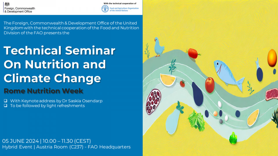 Hybrid technical seminar on nutrition and climate change