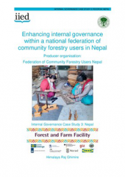 Enhancing internal governance within a national federation of community forestry users in Nepal