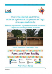 Improving internal governance within an agricultural cooperative in Togo: strategies and results