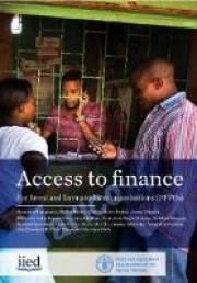 Access to finance for forest and farm producer organisations (FFPOs)