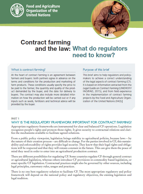 research on contract farming