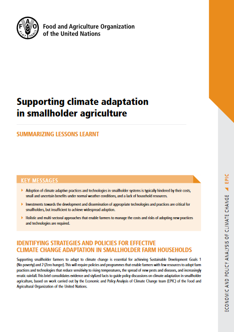 Lessons from farmers' adaptive practices to climate change in