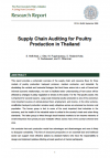 Supply chain auditing for poultry production in Thailand 