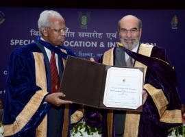 Indian institutions award FAO Director-General for efforts to promote food security 