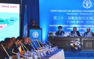 FAO Director-General urges all countries in Asia and the Pacific to take up the National Zero Hunger Challenge