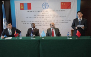 Mongolia, China and FAO prepare for implementation of South-South Cooperation Agreement
