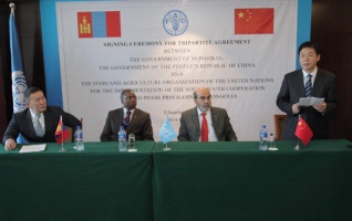 Mongolia, China and FAO prepare for implementation of South-South Cooperation Agreement