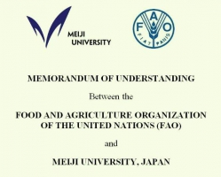 UN’s Food and Agriculture Organization (FAO) and Japan’s Meiji University to work together in fields of agricultural education, knowledge sharing and improved food security