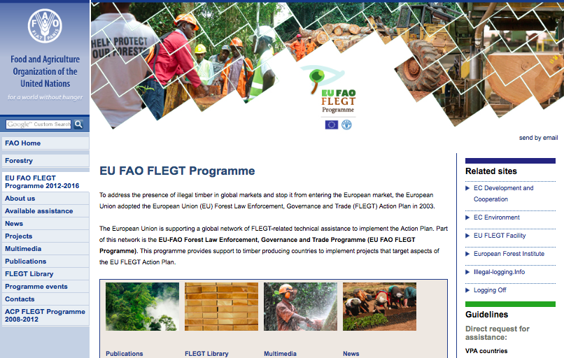 FAO - SFM Tool Detail: EU FAO FLEGT Programme - Multimedia